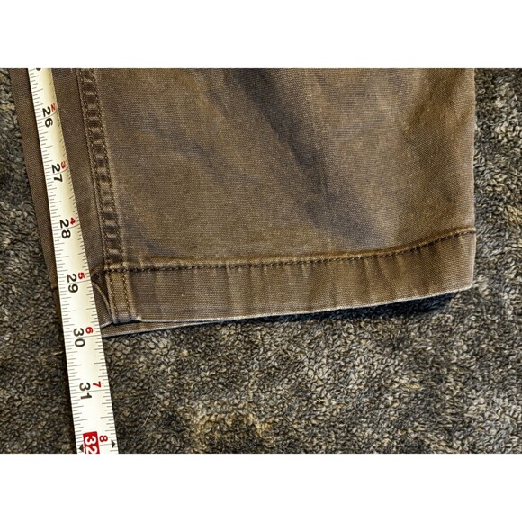 Carhartt Pants Work Men’s Relaxed Fit 42x32 Gray Utility Chino Durable - Picture 8 of 10